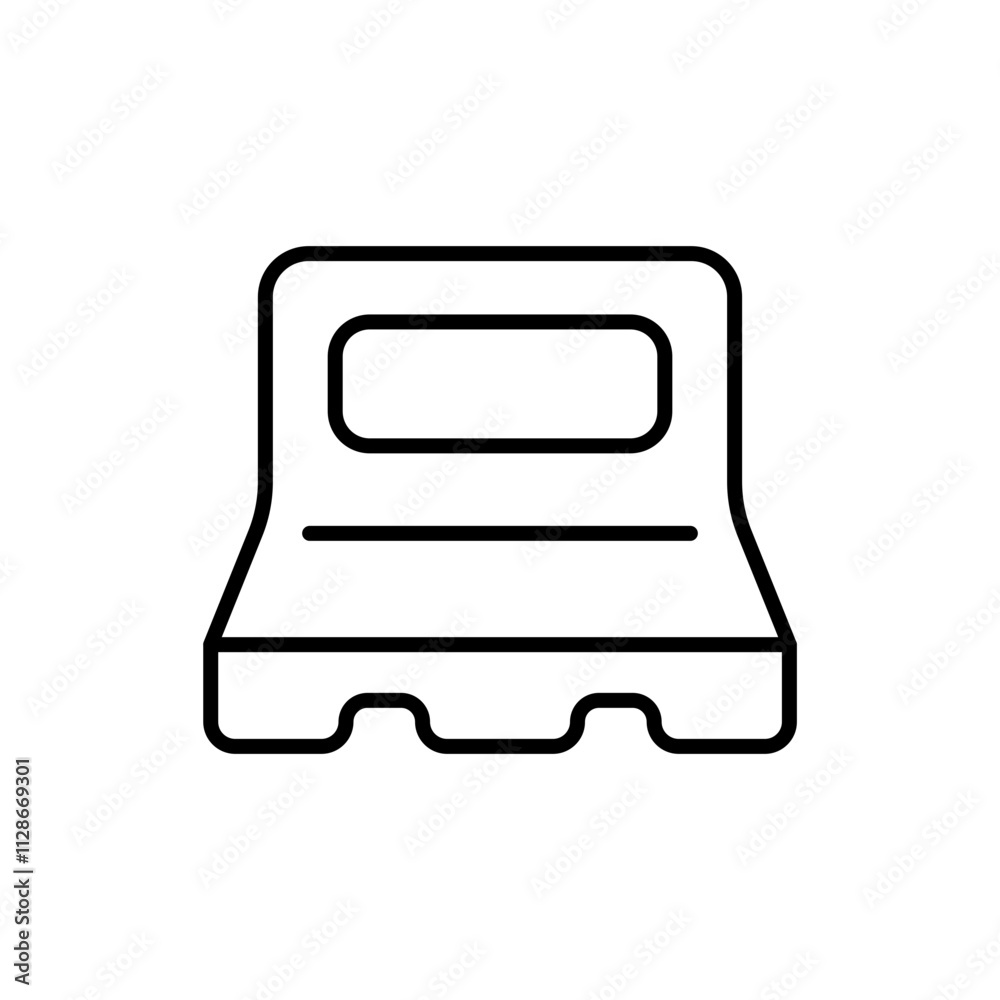 Concrete wall outline icons, minimalist vector illustration ,simple transparent graphic element .Isolated on white background Concrete wall outline icons, minimalist vector illustration ,simple transparent graphic element .Isolated on white background