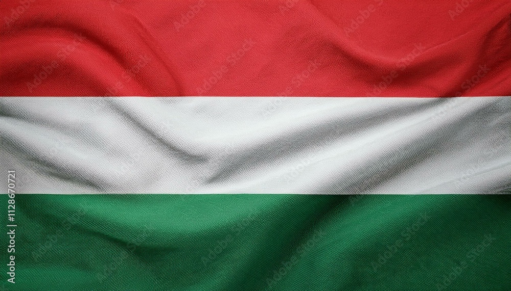 Obraz premium National Flag of Hungary, Hungary Flag,