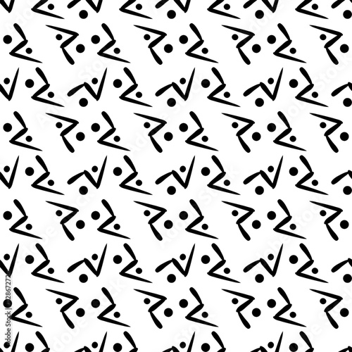 Abstract black and white repeating background