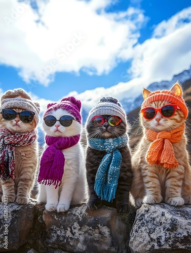 Funny Cats with sunglasses
