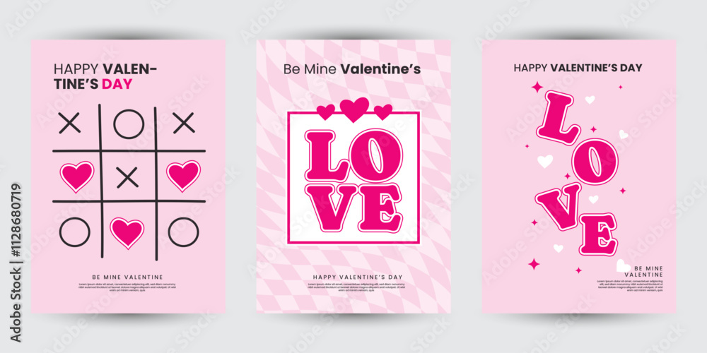 Creative concept of Valentine’s Day background set design with heart for poster, greeting card, sale promotion templates, pattern background in modern trendy geometric style Creative concept of Valentine’s Day background set design with heart for poster, greeting card, sale promotion templates, pattern background in modern trendy geometric style