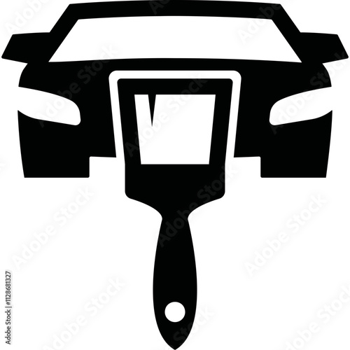 Simple vector icon auto painting