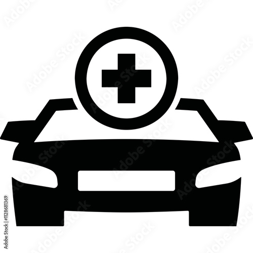 Simple vector icon car
