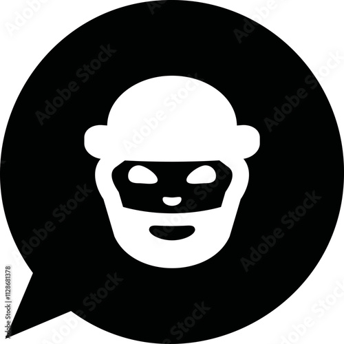 Simple vector icon thief
