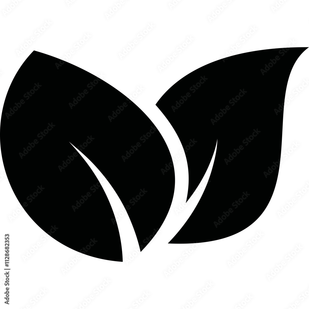 Obraz premium Simple vector icon leaf 