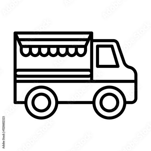 Event Catering Van line icon