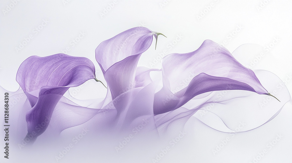 Fototapeta premium 紫色のリリー