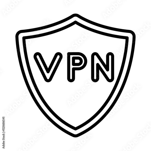 VPN Icon line icon