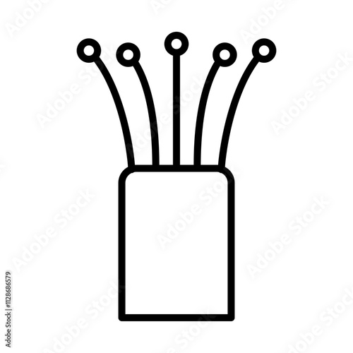 Fiber Optic Cable line icon