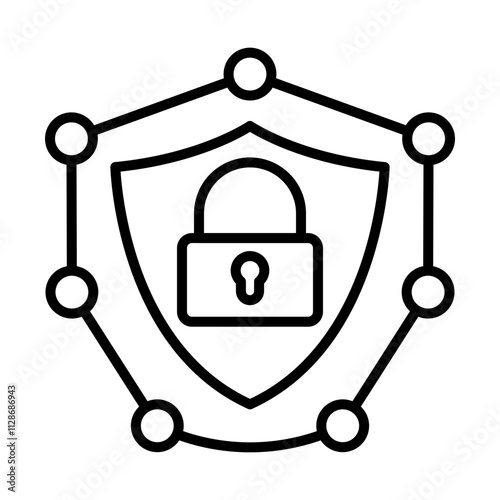 Private Network line icon