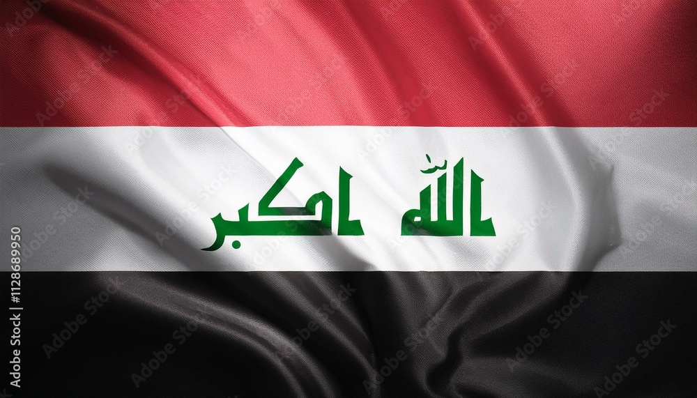 concept independence symbol icon realistic waving flag 3d colorful of iraq concept independence symbol icon realistic waving flag 3d colorful of iraq