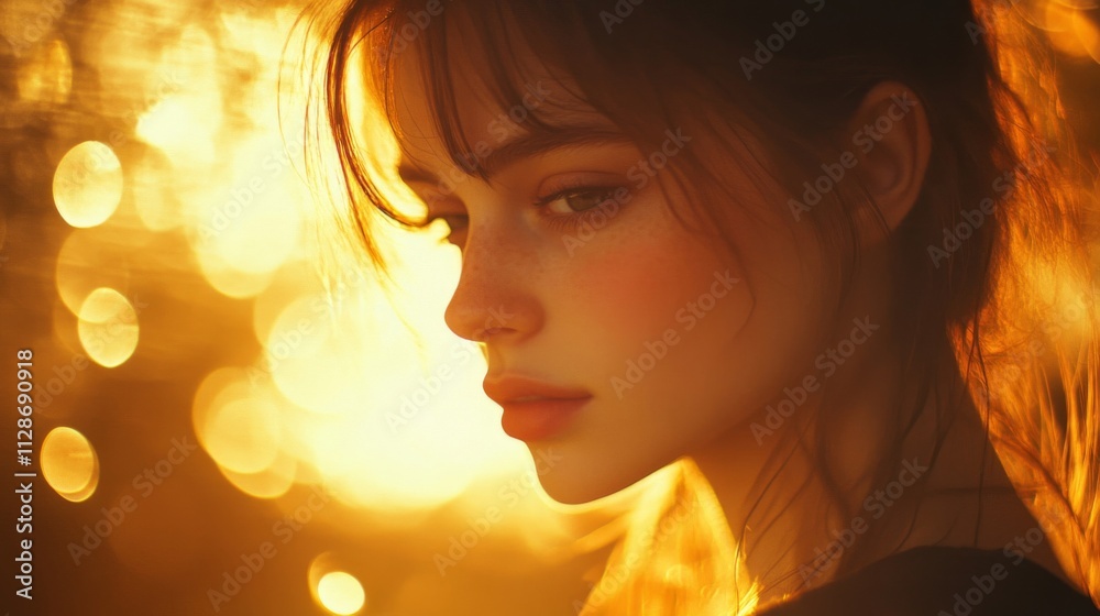 Golden Hour Portrait of a Young Woman Golden Hour Portrait of a Young Woman