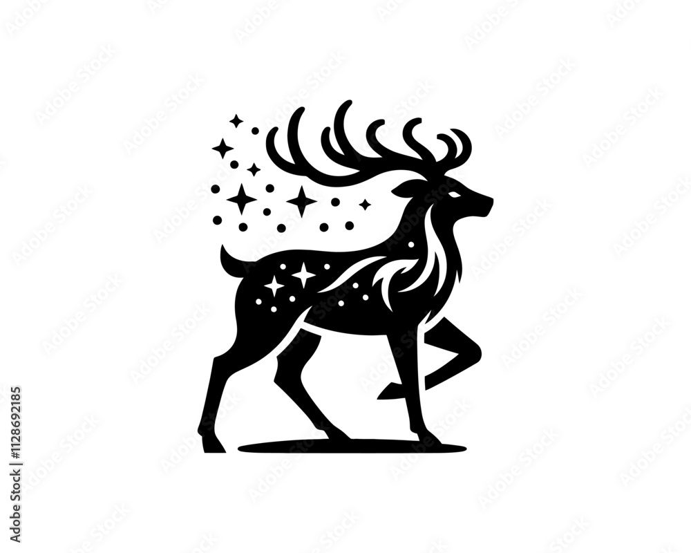 Fototapeta premium deer silhouette vector