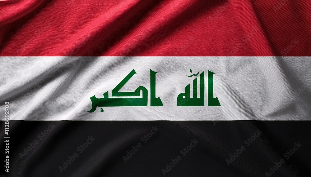 concept independence symbol icon realistic waving flag 3d colorful of iraq concept independence symbol icon realistic waving flag 3d colorful of iraq