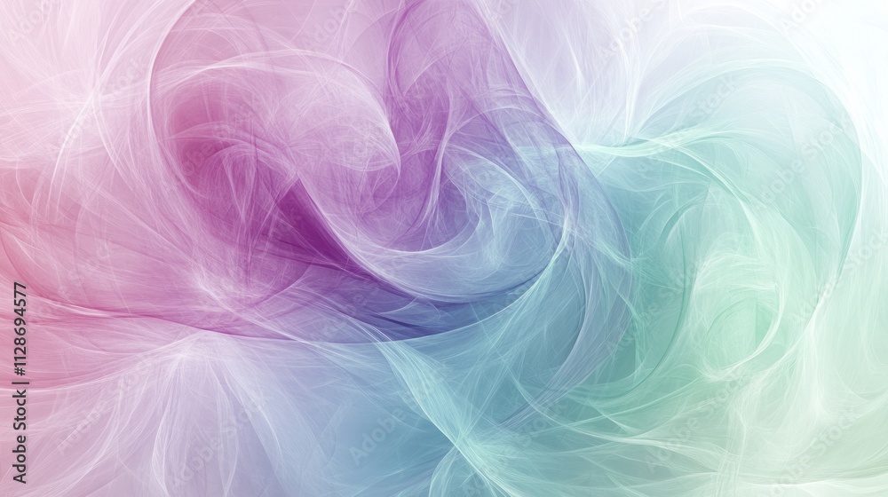 Obraz premium Abstract Pastel Swirls of Color and Light