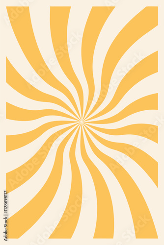 Pink and cream swirling stripes create a sunburst pattern, evoking a retro or vintage design aesthetic, suitable for backgrounds, backdrops, and other graphic design applications