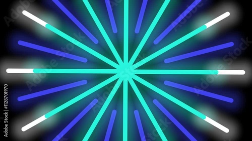 Modern and stylish explosive motion fireworks for video decoration. Pop-up line animation, Circle line stroke bursting, Geometric, Line burst elements