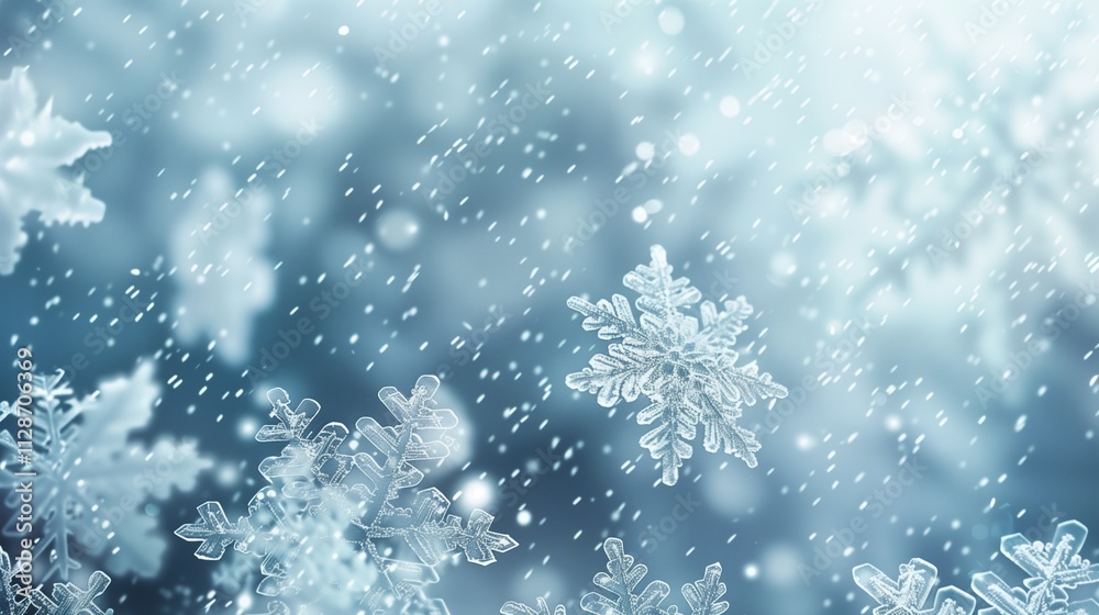 Winter pattern of snowflakes. Background christmas, snow design, vector illustration Winter pattern of snowflakes. Background christmas, snow design, vector illustration