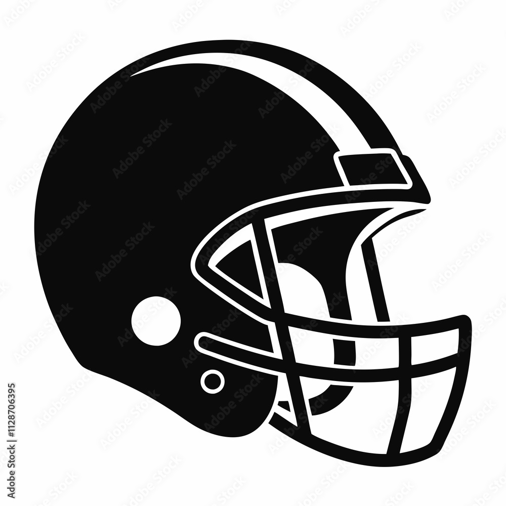 American Football Helmet Silhouette Vector
American Football Helmet Silhouette Vector