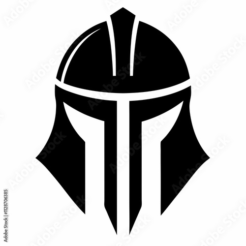 American Football Helmet Silhouette Vector
 photo