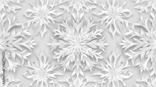 Winter pattern of snowflakes. Background christmas, snow design, vector illustration