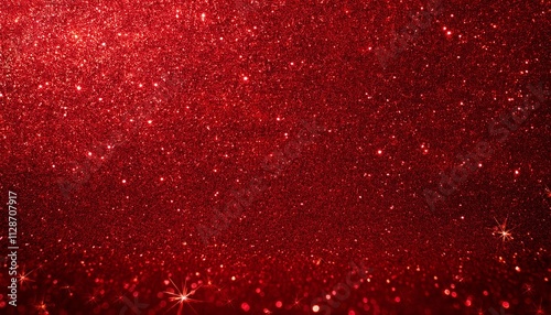 a red background with red glitter