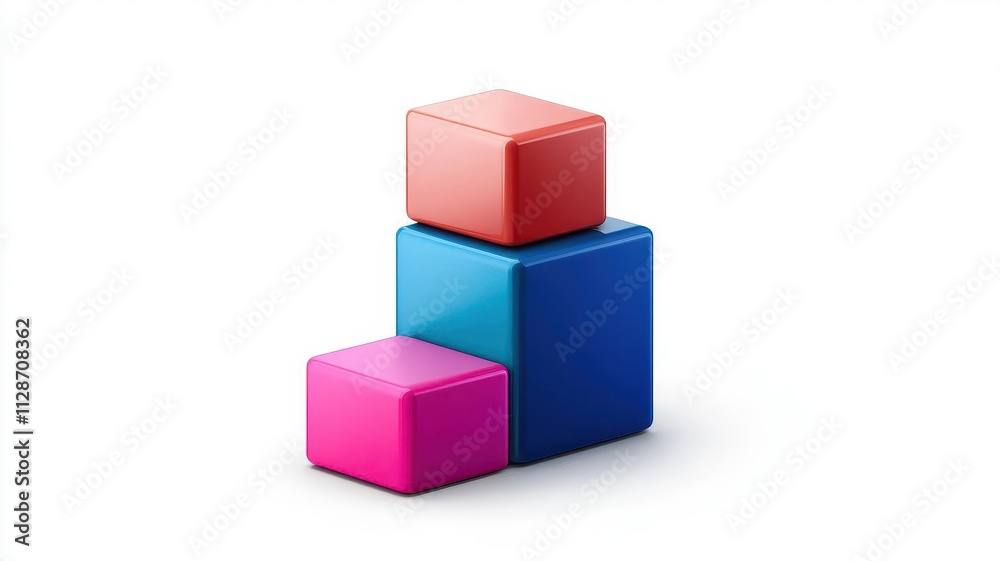 Colorful geometric blocks arranged in an artistic design for creative projects. Colorful geometric blocks arranged in an artistic design for creative projects.