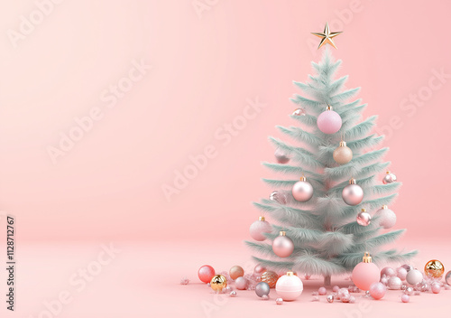 christmas tree and decorations