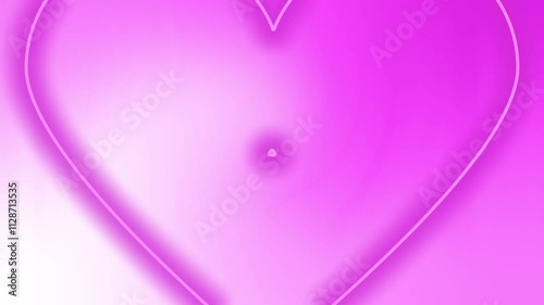 A futuristic motion graphic featuring pink neon love endlessly zooming out over a pink and white gradient background. High-tech aesthetic ideal for club visuals, wallpapers, and music-themed