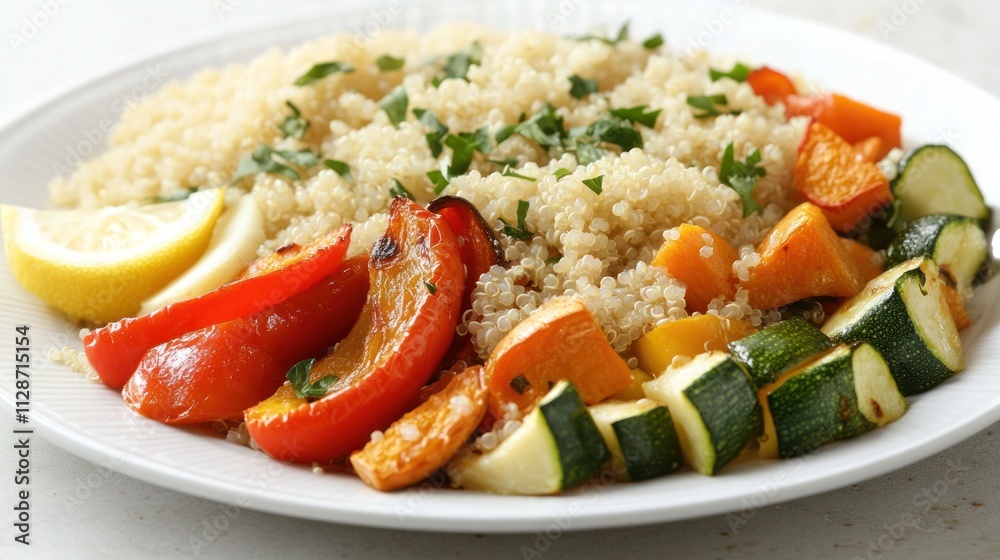 Roasted Vegetables and Quinoa Healthy Meal Roasted Vegetables and Quinoa Healthy Meal