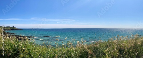 Le long de la côte à Raguenez en Bretagne Cornouaille Finistère France	