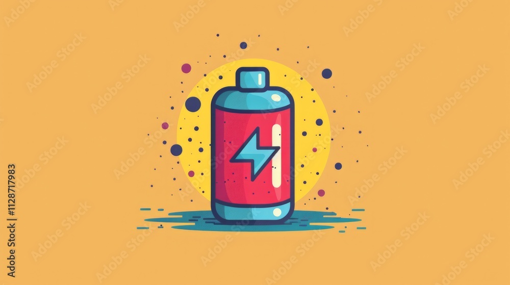 Icon of a Battery: symbolize energy or resources.