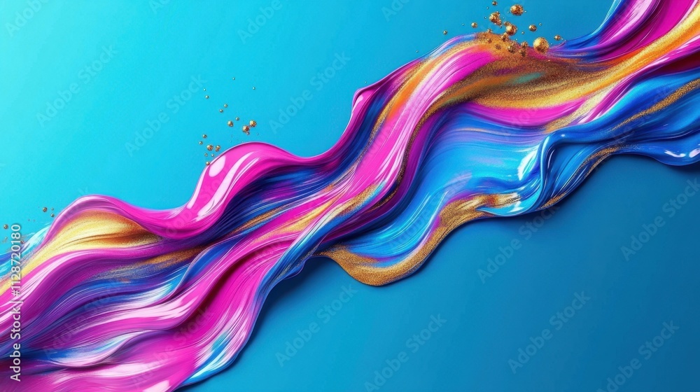 Abstract Swirling Paint Colors Background Texture Design vibrant hues gold sparkles Abstract Swirling Paint Colors Background Texture Design vibrant hues gold sparkles