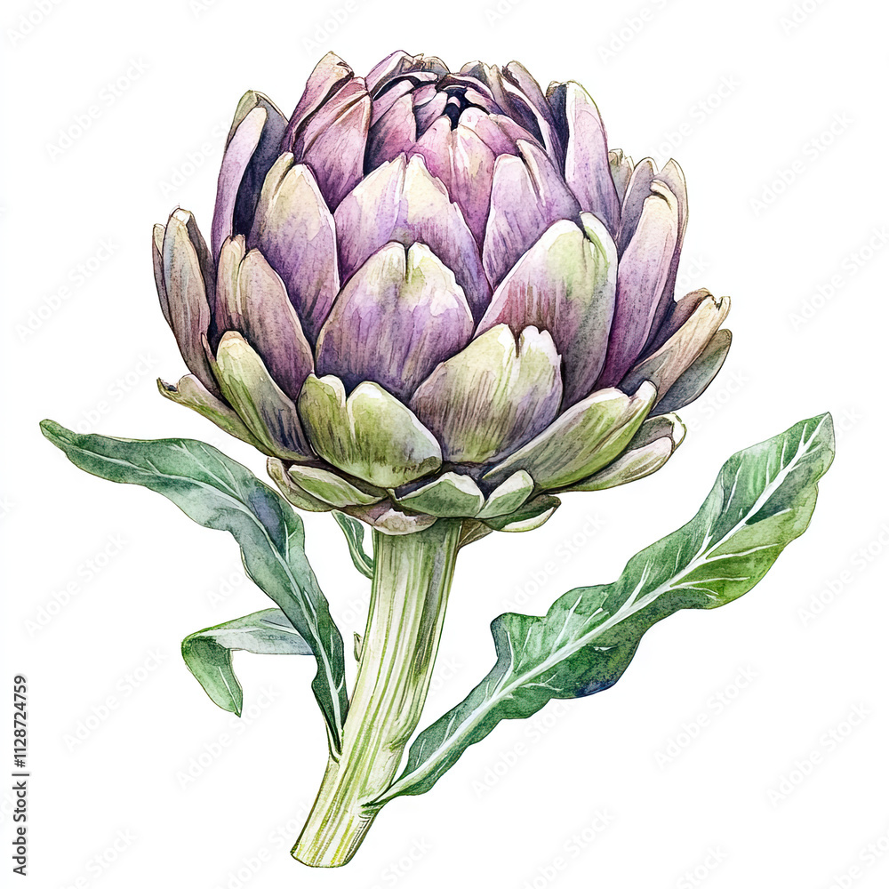 Obraz premium Watercolor artichoke