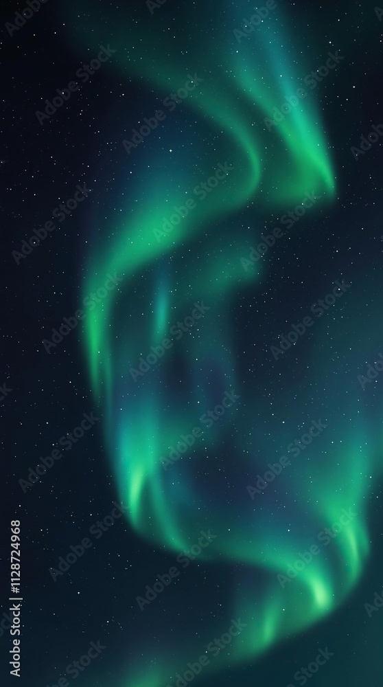 Glowing aurora borealis lights up a darkened silver night sky, cosmic, vibrant colors Glowing aurora borealis lights up a darkened silver night sky, cosmic, vibrant colors