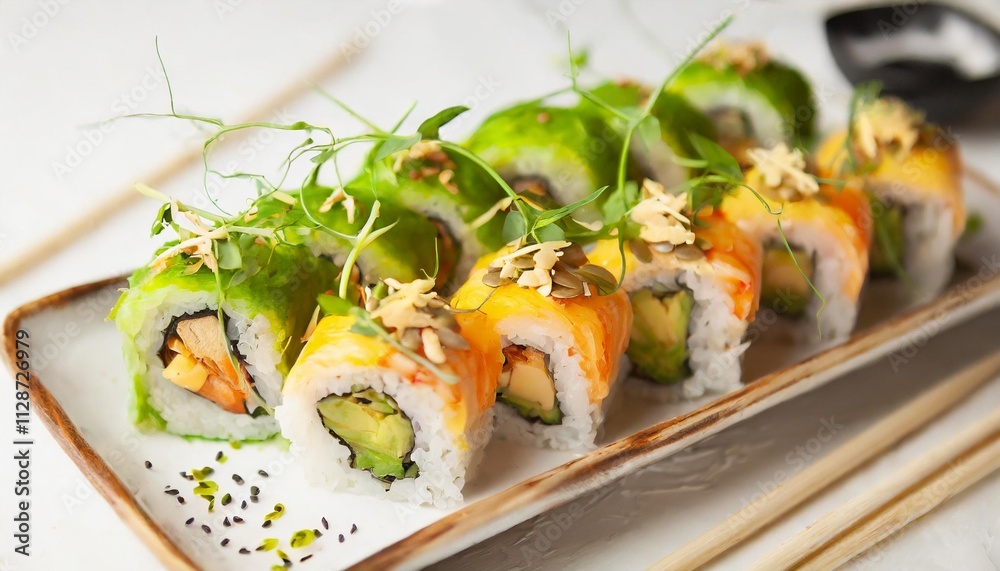 Vegan Sushi Rolls: Trendy Plant-Based Creations Vegan Sushi Rolls: Trendy Plant-Based Creations