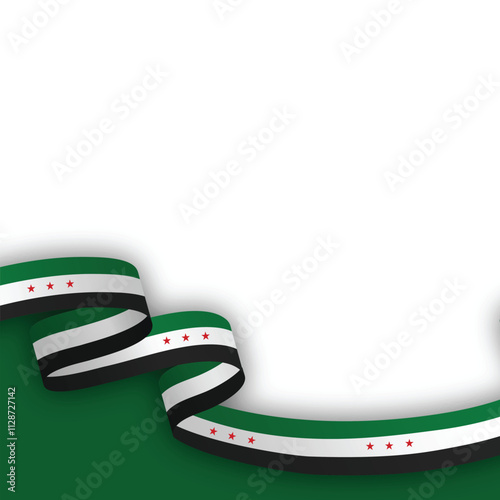 Syrian Arab Republic Identitiy with Syrian Flag