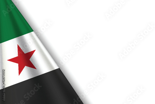 Syrian Arab Republic Identitiy with Syrian Flag