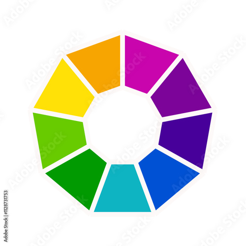 Color Wheel | Interactive Color Palette Icon | Color Spectrum Wheel | Color Picker Wheel | Color Theory Wheel Icon | Customizable Color Wheel | Color wheel | Trending color wheel