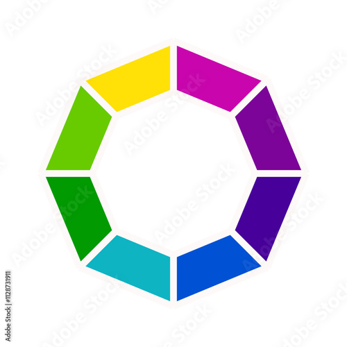 Vibrant Color Wheel Icon | Interactive Color Palette Icon | Color Spectrum Wheel | Color Picker Wheel | Color Theory Wheel Icon | Customizable Color Wheel | Color wheel | Trending color wheel