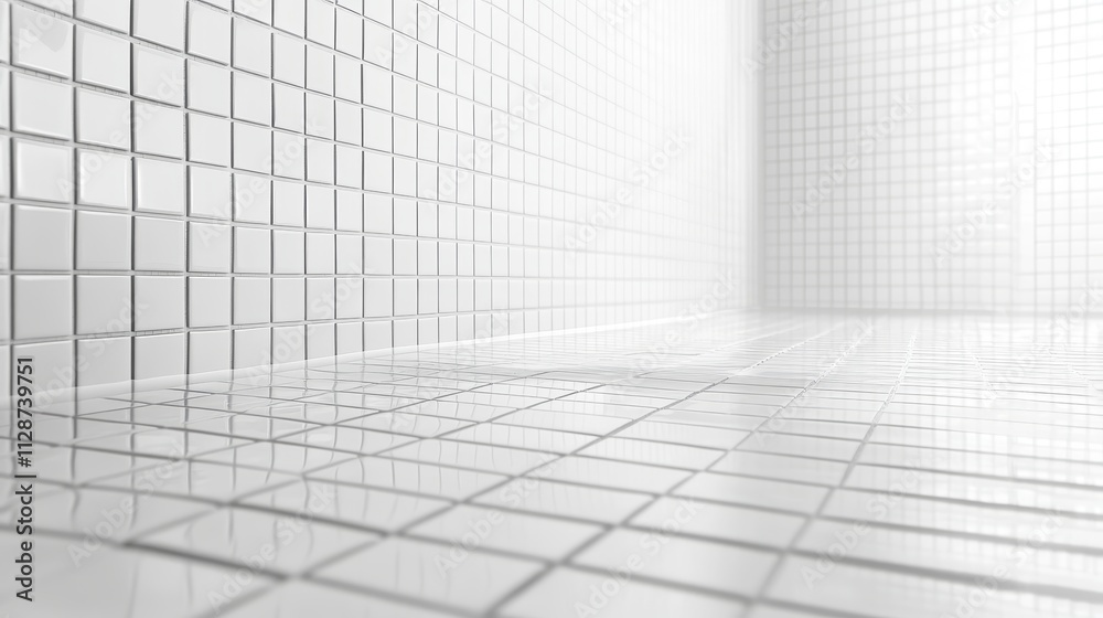 White ceramic wall and floor tiles mosaic background in bathroom and kitchen Design pattern geometric with grid wallpaper texture decoration pool Simple abstract surface clean White ceramic wall and floor tiles mosaic background in bathroom and kitchen Design pattern geometric with grid wallpaper texture decoration pool Simple abstract surface clean