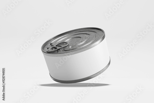 Tuna can packaging mockup - 3D Rendering