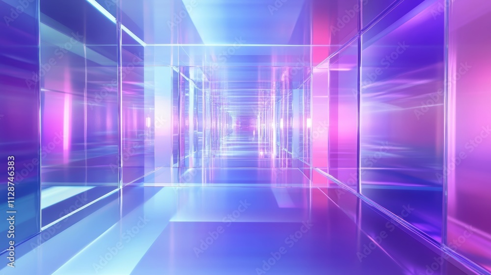 Multicolored violet-blue gradient abstract background - hologram Multicolored violet-blue gradient abstract background - hologram