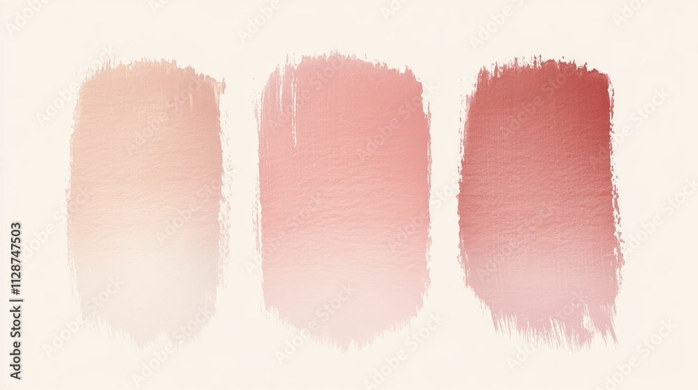 Three Shades Of Pink Paint Swatches Displayed Three Shades Of Pink Paint Swatches Displayed