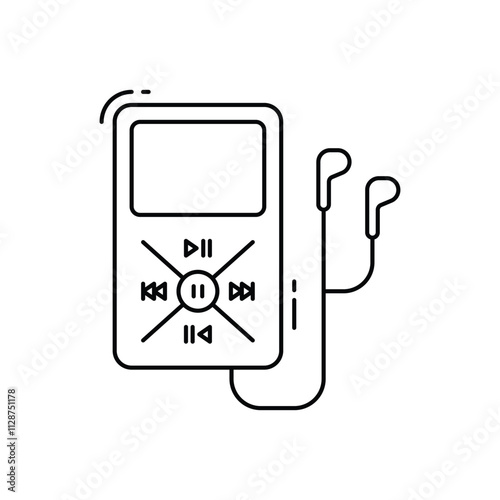 Mp3 Player vector icon