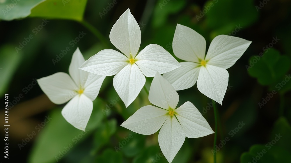 Oxalis triangularis commonly called false shamrock is a species of perennial plant in the family Oxalidaceae Oxalis triangularis commonly called false shamrock is a species of perennial plant in the family Oxalidaceae
