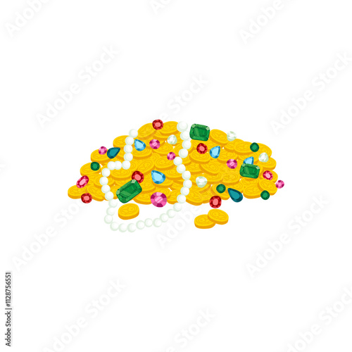 Treasures Colorful Illustration