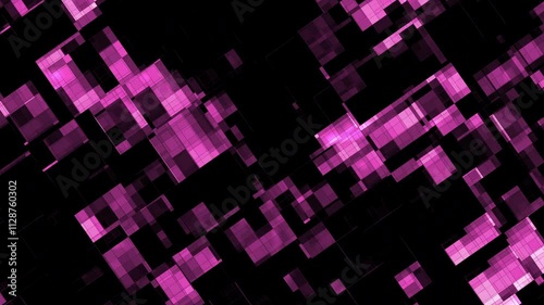 Dark Pink translucent squares overlap background, suitable for modern design projects, presentations, banners, and digital backgrounds.

