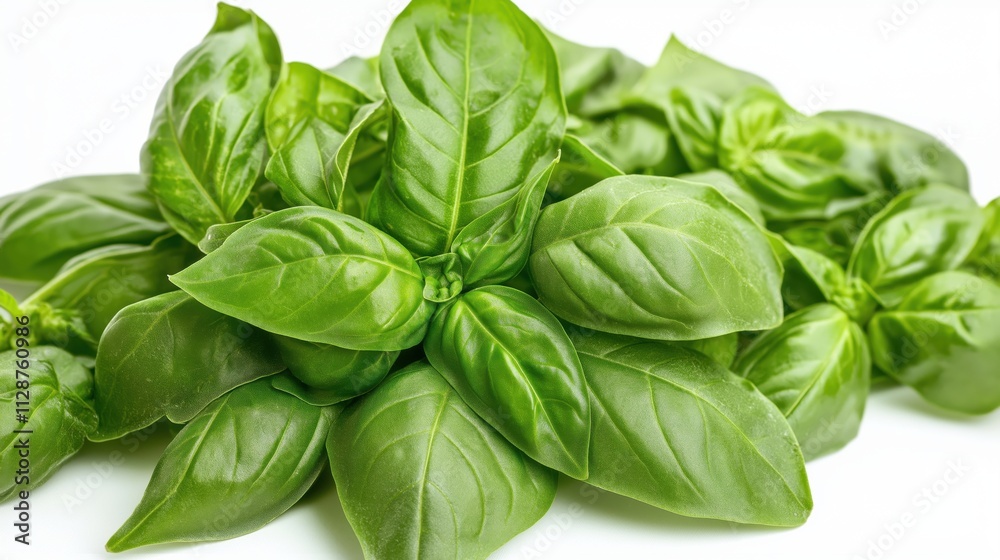 Vibrant Green Basil Leaves Freshly Harvested Aromatic Herb Culinary Ingredient Healthy Food Photography Vibrant Green Basil Leaves Freshly Harvested Aromatic Herb Culinary Ingredient Healthy Food Photography