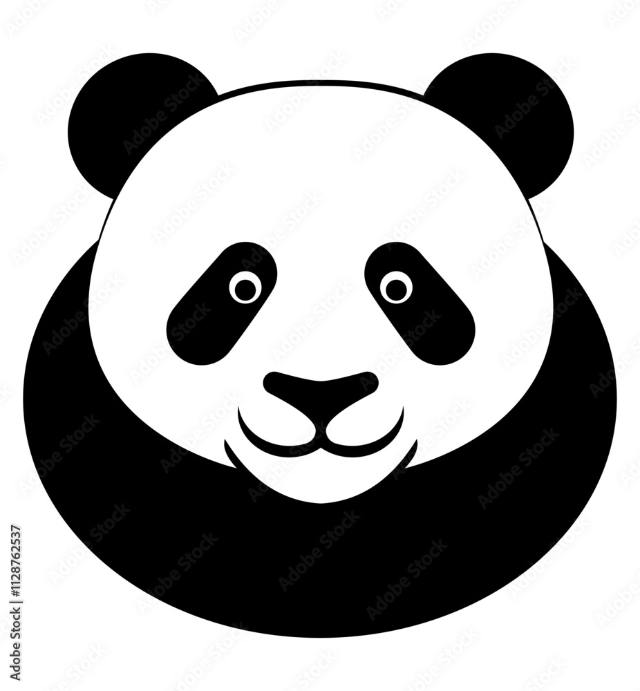 panda bear logo creative and original for your business or company logotype vector illustration isolated on white background